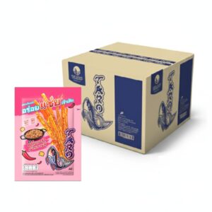 makro-snack-0494 ทาโร ปลาสวรรค์ชุบน้ําจิ้ม รสคาโบนาร่าเผ็ดเกาหลี 18 กรัม x36
