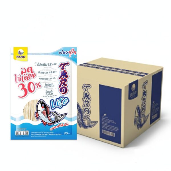 makro-snack-0497 ทาโร ไลท์ ปลาสวรรค์ รสออริจินัล 50 กรัม x24