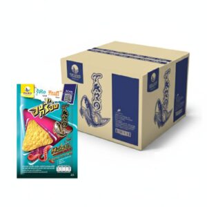 makro-snack-0500 ทาโร ปลาสวรรค์อบกรอบ รสหมึกย่างฮอตแอนด์สไปซี่ 17 กรัม x36