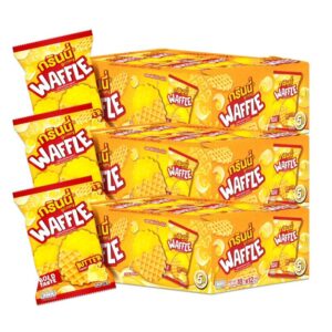 makro-snack-0502 กรินนี่ วาฟเฟิลคริสป์ รสบัตเตอร์มิลค์ 18g (กล่อง 12 ชิ้น) x3