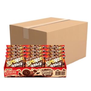 makro-snack-0517 กรินนี่ ขนมสปองบอมบ์อบกรอบรสเอ็กซ์ตรีมช็อกโกแลต 15g (กล่อง 12 ชิ้น) x12