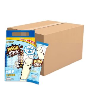 makro-snack-0521 ขนมข้าวโพดอบกรอบเคลือบรสนม 11g (แพ็ค 20 ชิ้น) x12