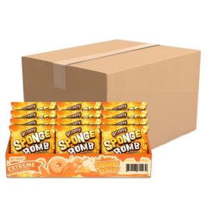 makro-snack-0540 กรินนี่ ขนมสปองบอมบ์อบกรอบรสเอ็กซ์ตรีมเชดด้าชีส 15g (กล่อง 12 ชิ้น) x12