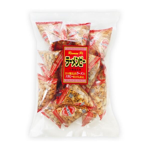 เส้นบะหมี่อบกรอบปรุงรสผสมถั่ว รสดั้งเดิม สไตล์ญี่ปุ่น 250 กรัม Ramen Pi (Izumiya Brand)