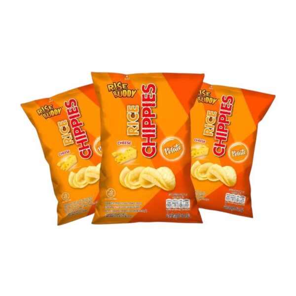 ขนมข้าวแผ่นอบกรอบเพื่อสุขภาพ อร่อยมี อย และ ฮาลาล RICE CHIPPIES  มี 4 รสชาติให้เลือก (แพ็ค 3 ซอง) Cheese