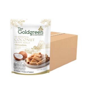 [แพคโปร20] The Goldgreen - ทองม้วนรสดั้งเดิม TRADITIONAL COCONUT CRISPY ROLLS 80 กรัม