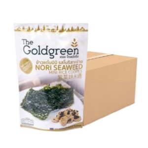 [ยกลัง 40] The Goldgreen - ข้าวแต๋นมินิรสสาหร่าย SEAWEED MINI RICECOOKIES 40 กรัม