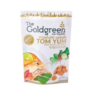 [ซองเดี่ยว] The Goldgreen - ข้าวแต๋นมินิรสต้มยํา TOM YUM MINI RICE COOKIES 40 กรัม
