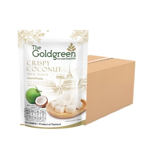 [แพคโปร20] The Goldgreen - ขนมกะทิอบกรอบ CRISPY COCONUT MILK SNACK 25 กรัม