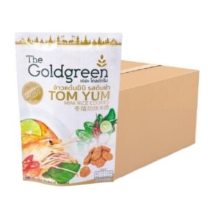 [ยกลัง 40] The Goldgreen - ข้าวแต๋นมินิรสต้มยํา TOM YUM MINI RICE COOKIES 40กรัม
