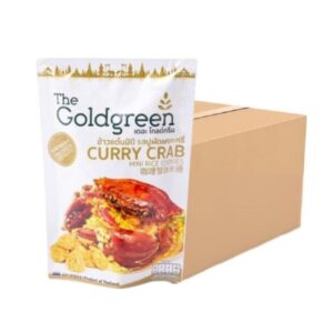 [แพคโปร20] The Goldgreen - ข้าวแต๋นมินิรสปูผัดผงกะหรี่ CURRY CRAB MINI RICE COOKIES 40 กรัม