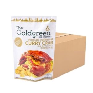 [แพคโปร10] The Goldgreen - ข้าวแต๋นมินิรสปูผัดผงกะหรี่ CURRY CRAB MINI RICE COOKIES 40 กรัม
