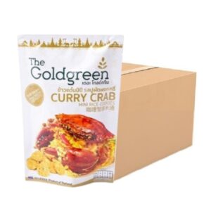 [ยกลัง 40] The Goldgreen - ข้าวแต๋นมินิรสปูผัดผงกะหรี่ CURRY CRAB MINI RICE COOKIES 40 กรัม