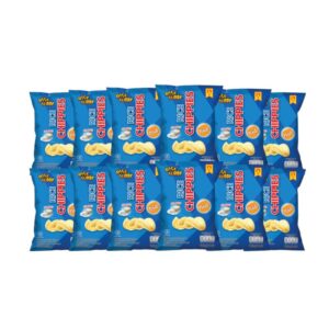 ขนมข้าวแผ่นอบกรอบเพื่อสุขภาพ อร่อยมี อย และ ฮาลาล RICE CHIPPIES รสซีซอลท์ (แพ็ค 12 ซอง)