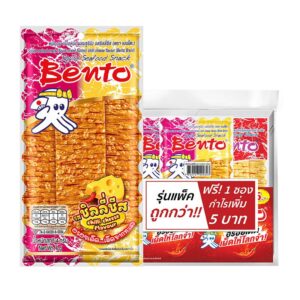 เบนโตะ ปลาหมึกอบ รสชิลลี่ชีส 4 ก. x 24