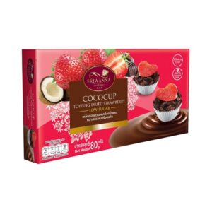 makro-snack-0608 ศรีวรรณา เกล็ดทองม้วนคลุกช็อกโกแลตหน้าสตอเบอร์รี่ 80 กรัม
