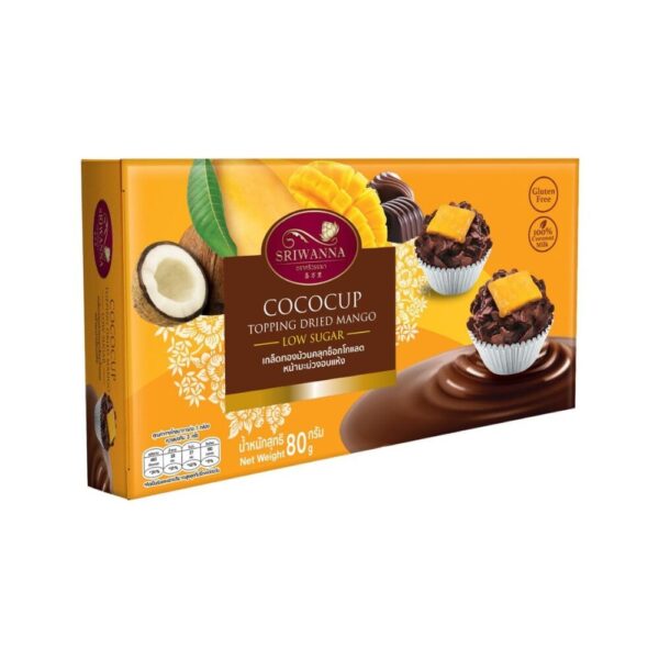 makro-snack-0612 ศรีวรรณา เกล็ดทองม้วนคลุกช็อกโกแลตหน้ามะม่วงอบแห้ง 80 กรัม