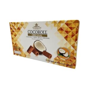 makro-snack-0613 เวอร์จิ้นโคโค่ ทองม้วนรสต้นตํารับ 80 กรัม (VIRGINCOCO Coconut Crispy Roll Original 80 g.)
