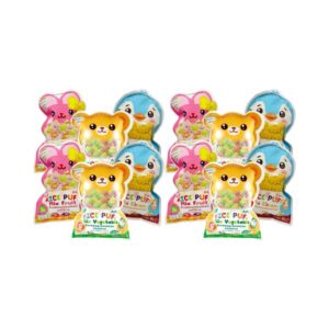 makro-snack-0634 Begin Baby Rice Puff ผสมผักผลไม้ชีส (แบบถุงรูปการ์ตูนสุดคิวท์) ขนมเด็กออแกนิค อาหารเด็ก ของเล่นเด็ก คละรส x12 ซอง