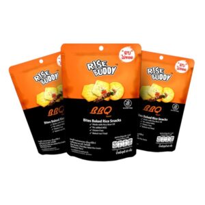 makro-snack-0639 ขนมข้าวอบกรอบ เพื่อสุขภาพ อร่อย มี อย และ ฮาลาล RISE BUDDY มี 6 รสชาติให้เลือก (แพ็ค 3 ซอง) BBQ