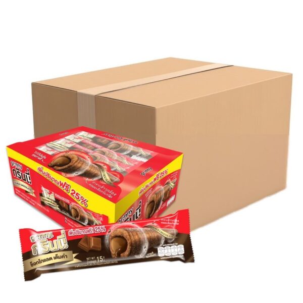 กรินนี่ ดับเบิ้ลช็อกโกแลต 15g (กล่อง 12 ชิ้น) x12