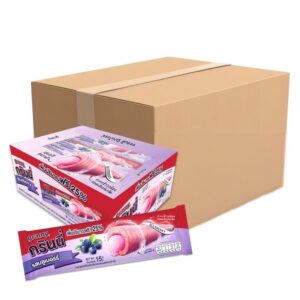กรินนี่ รสบลูเบอร์รี่ เคลือบบลูเบอร์รี่ 15g (กล่อง 12 ชิ้น) x12