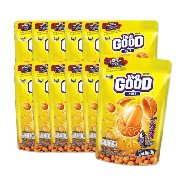 makro-snack-0695 ทาโร กู๊ด ถั่วเคลือบปลาทาโรอบกรอบ รสออรอจินัล 60 กรัม X12