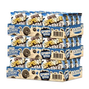 makro-snack-0711 กรินนี่ ขนมสปองบอมบ์อบกรอบรสเอ็กซ์ตรีมคุกกี้แอนด์ครีม 15g (กล่อง 12 ชิ้น) x3