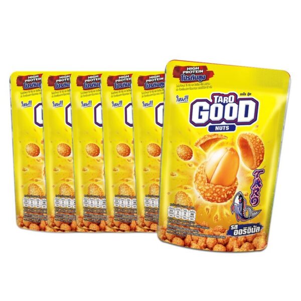 ทาโร กู๊ด ถั่วเคลือบปลาทาโรอบกรอบ รสออรอจินัล 60 กรัม X6