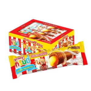 กรินนี่ รสคาราเมลป๊อปคอร์น เคลือบรสช็อกโกแลต 15g (กล่อง 12 ชิ้น)