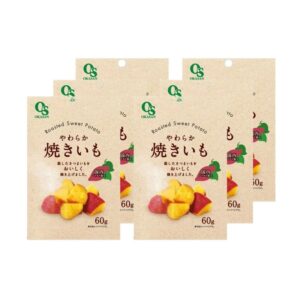 makro-snack-0749 โอก้าซัง มันหวานนึ่ง อบแห้ง หั่นชิ้น โอก้าซัง ยาวารากะ ยากิอิโมะ (ผลิตในประเทศญี่ปุ่น) ขนาด 60 กรัม x 6 ห่อ