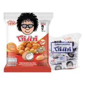 makro-snack-0773 โก๋แก่ ถั่วลิสงอบกรอบ รสกะทิ 17 ก. x 12