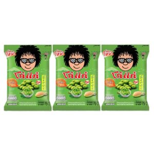 makro-snack-0783 โก๋แก่ ถั่ว เคลือบรสวาซาบิ 75 ก. x 3
