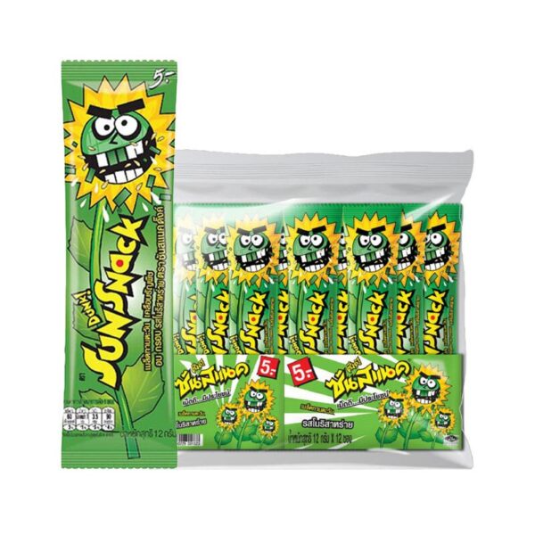 makro-snack-0787 ซันสแนค ทานตะวัน สาหร่าย 12 ก. 12 ซอง