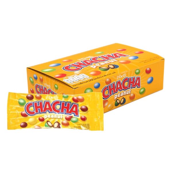 makro-snack-0806 เดลฟี่ ชาช่า พีนัท ช็อกโกแลตสอดไส้ถั่วลิสง 13 ก. 12 ชิ้น