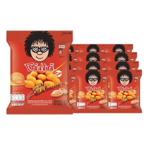makro-snack-0817 โก๋แก่ ถั่วลิสงอบกรอบ รสบาร์บีคิว 17 ก. x 12