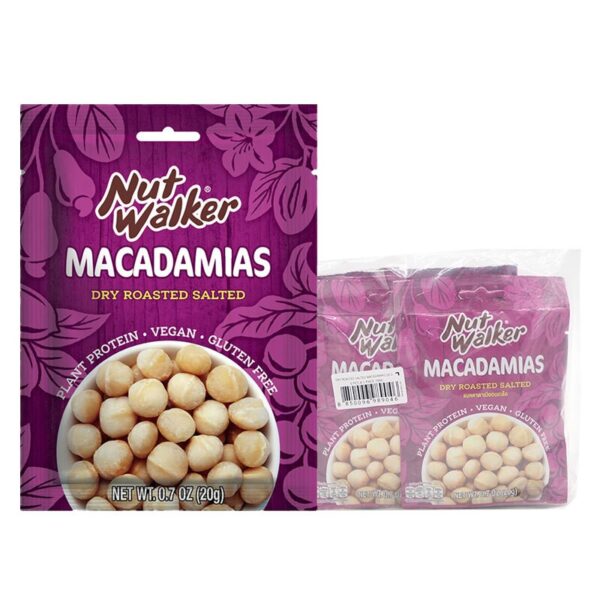 makro-snack-0832 นัท วอล์คเกอร์ แมคคาดาเมียอบเกลือ 20 ก. x 6