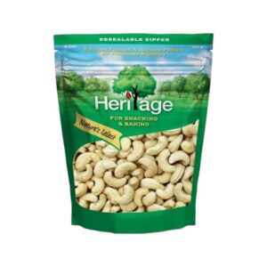 makro-snack-0887 เฮอริเทจ มะม่วงหิมพานต์ดิบเม็ดเต็ม Whole Cashew Nuts 500 g.