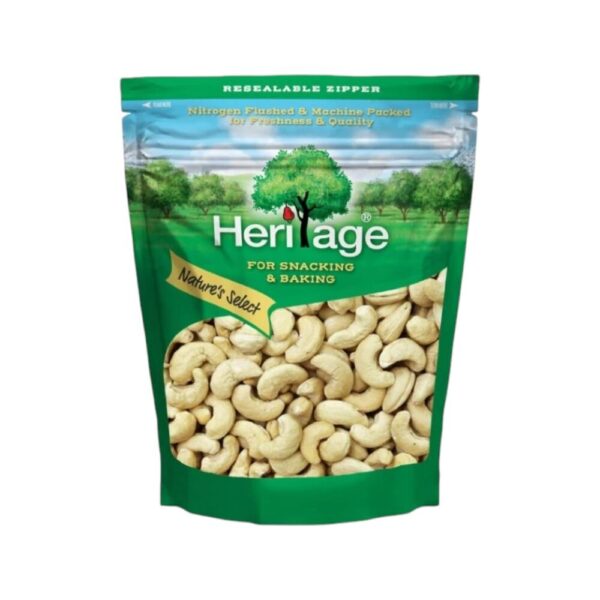 makro-snack-0887 เฮอริเทจ มะม่วงหิมพานต์ดิบเม็ดเต็ม Whole Cashew Nuts 500 g.