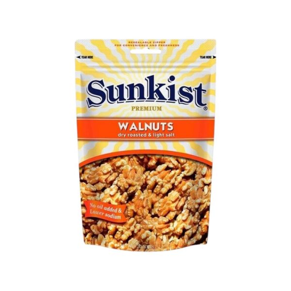 ซันคิสท์ วอลนัทอบเกลือ รสเค็มน้อย 120 ก. Sunkist Dry roasted & Light salt Walnuts 120 g.