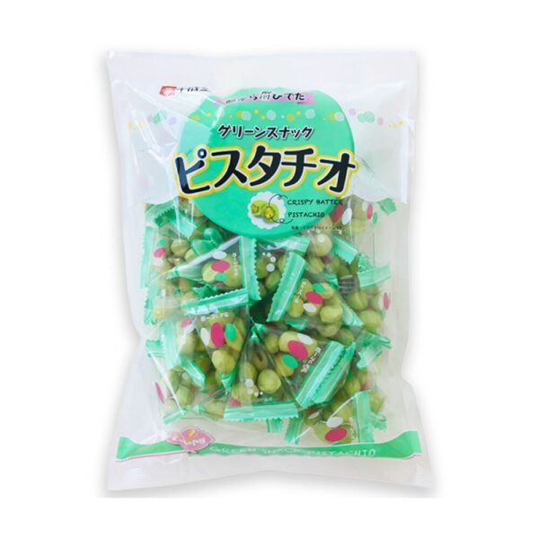 makro-snack-0902 ถั่วพิสตาชิโอ ถั่วญี่ปุ่น รสดั้งเดิม 225g Green Snack Japan Pistachios (Sennarido Brand)