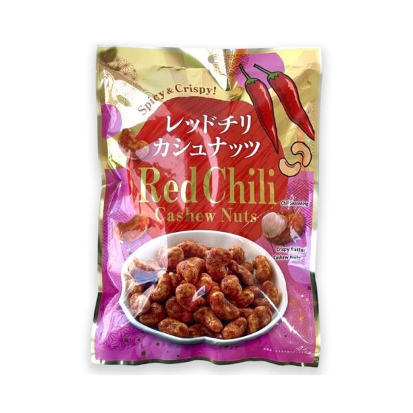 เม็ดมะม่วงหิมพานต์เคลือบอบกรอบ รสพริก  Cashew Nuts (Tokunaga seiki)