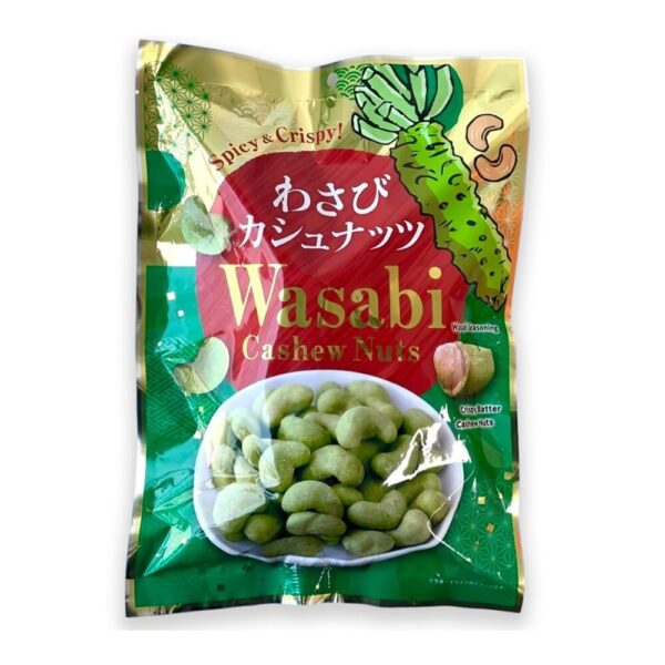 เม็ดมะม่วงหิมพานต์เคลือบอบกรอบ รสวาซาบิ Seiki  Cashew Nuts (Tokunaga Brand)