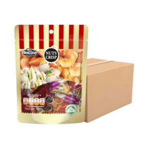 [ครึ่งลัง 25 ห่อ] (120 กรัม) Nezline Nuts Crips ขนมตุ้บตั้บ รสถั่วต่างๆ (รสอัลมอนด์,รสเม็ดมะม่วงหิมพานต์,รสพิสตาชิโอ) ดั้งเดิม