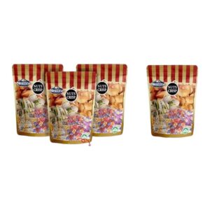 makro-snack-0922 (โปร 3 ฟรี 1) ห่อเล็ก ขนมถั่วตุ๊บตั๊บอัลมอนด์ พิสตาชิโอ เม็ดมะม่วงหิมพานต์ 4 รสชาติ ตราเนสไลน์ Nezline ตุ้บตั้บ ถั่วตัด ดั้งเดิม3+ดั้งเดิม1