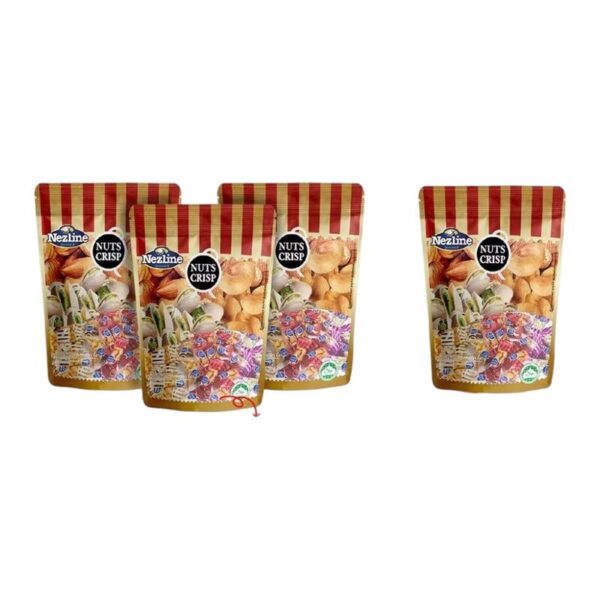 makro-snack-0922 (โปร 3 ฟรี 1) ห่อเล็ก ขนมถั่วตุ๊บตั๊บอัลมอนด์ พิสตาชิโอ เม็ดมะม่วงหิมพานต์ 4 รสชาติ ตราเนสไลน์ Nezline ตุ้บตั้บ ถั่วตัด ดั้งเดิม3+ดั้งเดิม1