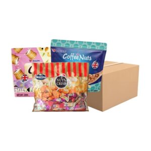 [ครึ่งลัง 12 ห่อ] Nezline 500 กรัมขนมตุ้บตั้บ รสถั่วต่างๆ (รสอัลมอนด์,รสเม็ดมะม่วงหิมพานต์,รสพิสตาชิโอ) ตราเนสไลน์ คละรส (รสละ 6 ห่อ)