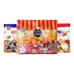 [โปร 3 รสชาติ] (300-500 กรัม) Nuts Crisp ถั่วตุ๊บตั๊บ ถั่วอัดแท่ง อัลมอนด์ พิชตาชิโอ แคลอรี่ต่ํา อร่อย 500 กรัม 3 รสชาติ