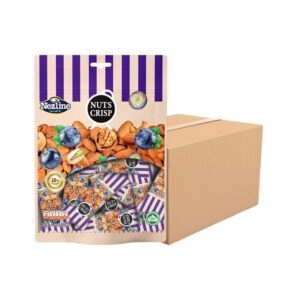 [ครึ่งลัง 25 ห่อ] (120 กรัม) Nezline Nuts Crips ขนมตุ้บตั้บ รสถั่วต่างๆ (รสอัลมอนด์,รสเม็ดมะม่วงหิมพานต์,รสพิสตาชิโอ) บลูเบอร์รี่
