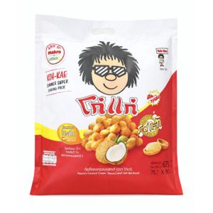 makro-snack-0939 โก๋แก่ ถั่วลิสงอบกรอบ รสกะทิ 75 ก. x 9